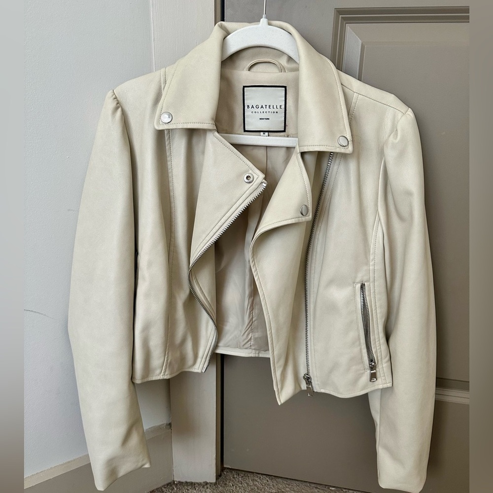 BAGATELLE Faux Leather Moto Jacket